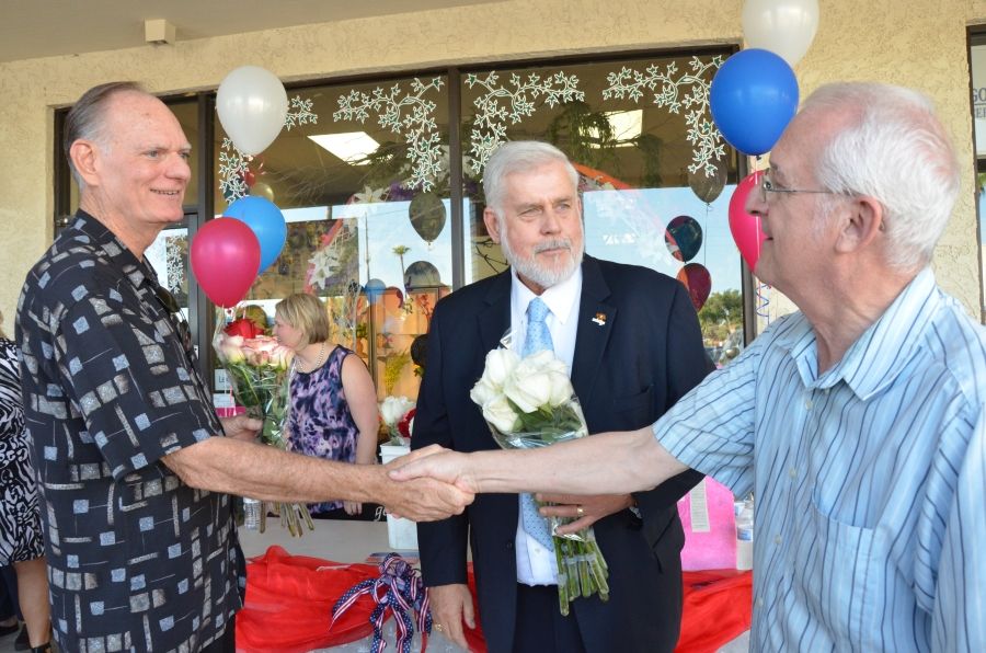 Roses and a handshake